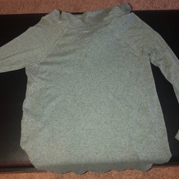 AMERICAN EAGLE SOFT & SEXY GREEN LACE UP HOODIE - Picture 3 of 3